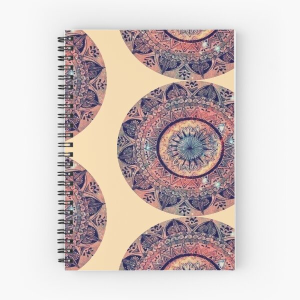Item preview, SOFT YELLOW,BLUE MANDALA BY FLOWERS  designed and sold by Dahani-mo.