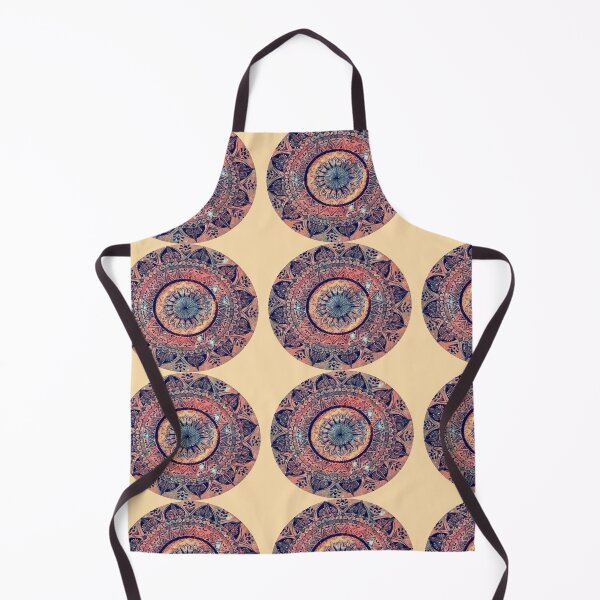 Item preview, SOFT YELLOW,BLUE MANDALA BY FLOWERS designed and sold by Dahani-mo.