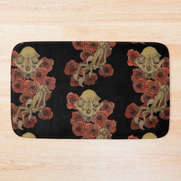 Item preview, Cat and Roses designed and sold by onyxoracle.