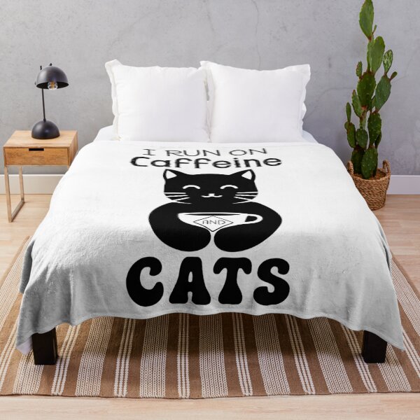Item preview, I Run on Caffeine and Cats designed and sold by LovenLaughter.
