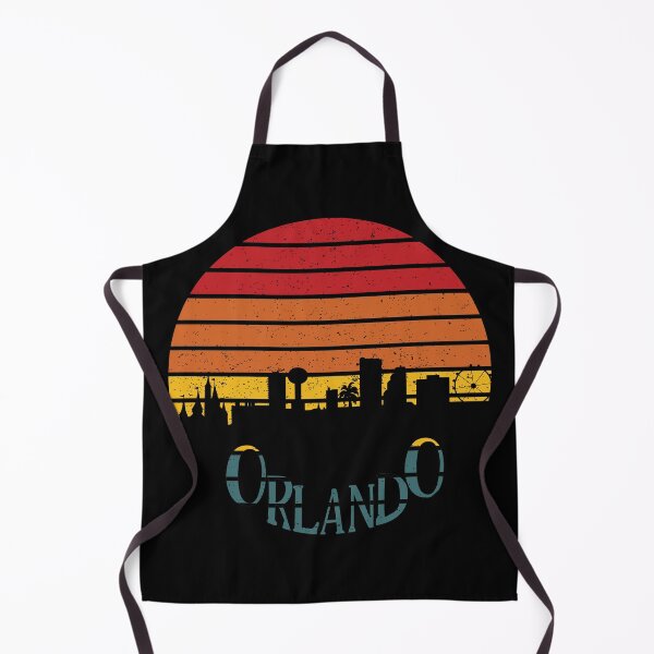 Item preview, Orlando Skyline With A Distressed Retro Sunset designed and sold by Primroaddesigns.