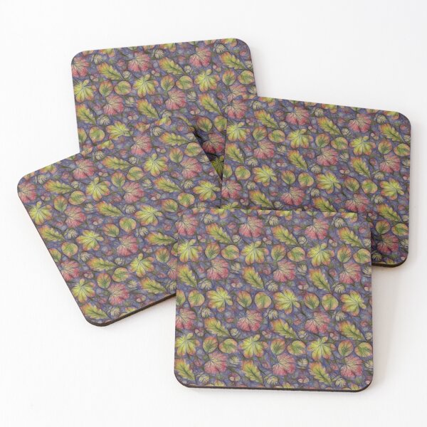 Item preview, Colorful Lascaux Leaves Autumn Pattern designed and sold by PlanetPrints.