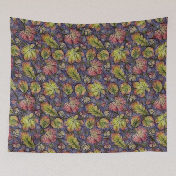 Item preview, Colorful Lascaux Leaves Autumn Pattern designed and sold by PlanetPrints.