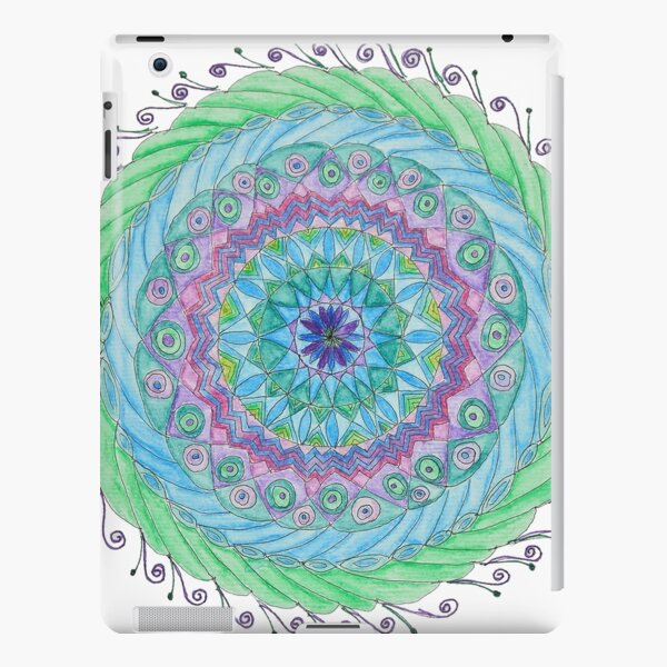 Peacock Feather Mandala iPad Snap Case