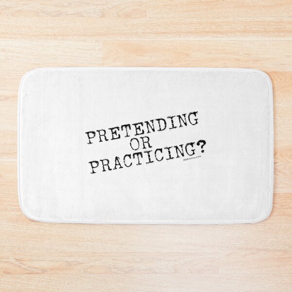 Item preview, pretending or practicing black slky text dizkorce designed and sold by Dizkorce.