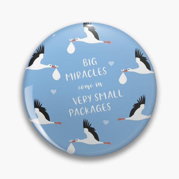 Item preview, Big miracles come in small packages - light blue designed and sold by kobyakov.