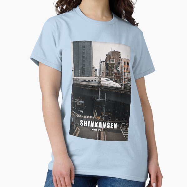 Vista previa del artículo con la obra «Tren bala Shinkansen, Tokio - Serie N700A», diseñado y vendido por JonesyDave.