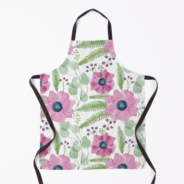 Item preview, Pink watercolor anemones pattern designed and sold by helga-wigandt.