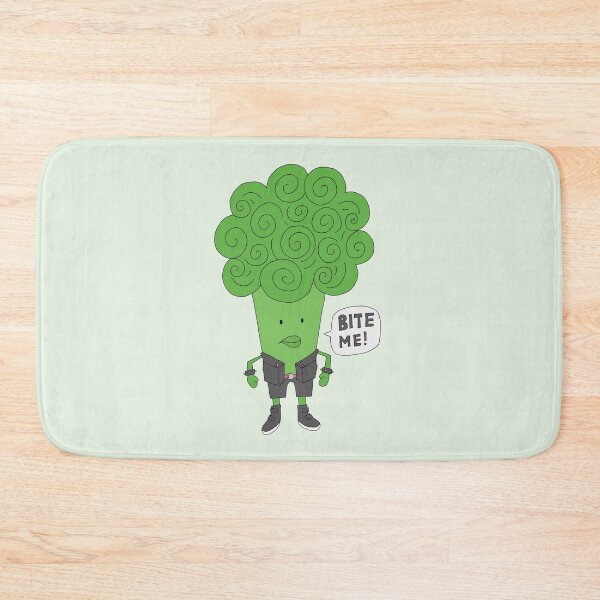 Item preview, Bite Me - Viciously Cute Broccoli  for kids designed and sold by LouiseFranksArt.