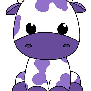 Purple cow Sticker for Sale by quincyfrancis