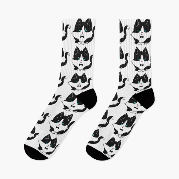 Item preview, Cute n Fluffy - Tuxedo Kitty designed and sold by Katrina Montgomery.