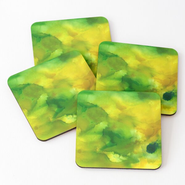 Item preview, Yellow Green Alcohol Ink Artwork designed and sold by christy247.