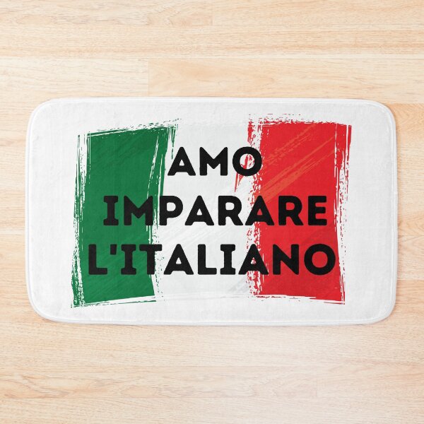 Item preview, I LOVE LEARNING ITALIAN Language Quote Flag designed and sold by a-little-ink.