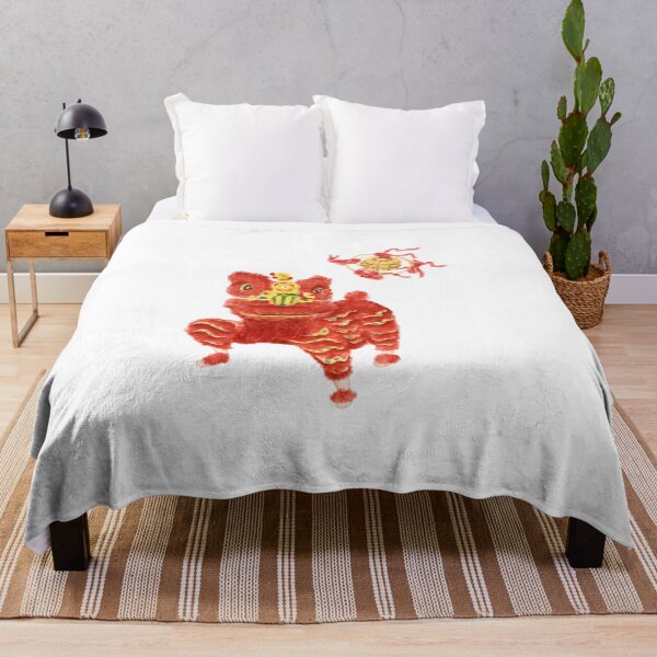 Item preview, Watercolor Illustration of Chinese lion dance performed in traditional festivals | 舞狮 designed and sold by iswenyi.