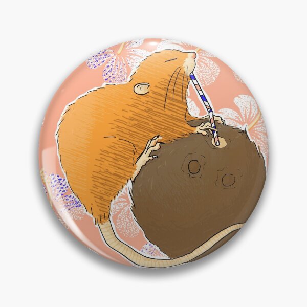 Item preview, Uromys vika or  Vangunu giant rat  sipping a coconut designed and sold by tostoini.