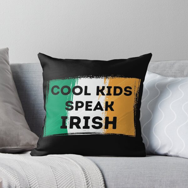 Item preview, COOL KIDS SPEAK IRISH Gaelic Language Quote Flag designed and sold by a-little-ink.