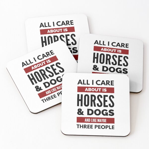 Item preview, All I Care About is Horses & Dogs designed and sold by cheekygelding.