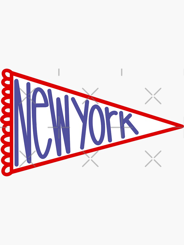 "New York Flag" Sticker for Sale by meridythswalker Redbubble