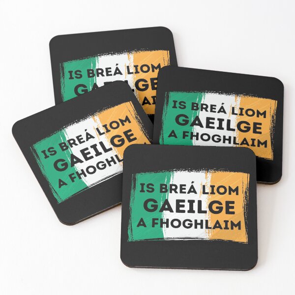 Item preview, I LOVE LEARNING IRISH Gaelic Language Quote Flag designed and sold by a-little-ink.