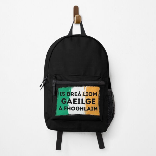Item preview, I LOVE LEARNING IRISH Gaelic Language Quote Flag designed and sold by a-little-ink.