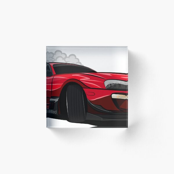 Toyota Supra Drift Car - Drifted Exclusive Acrylic Block