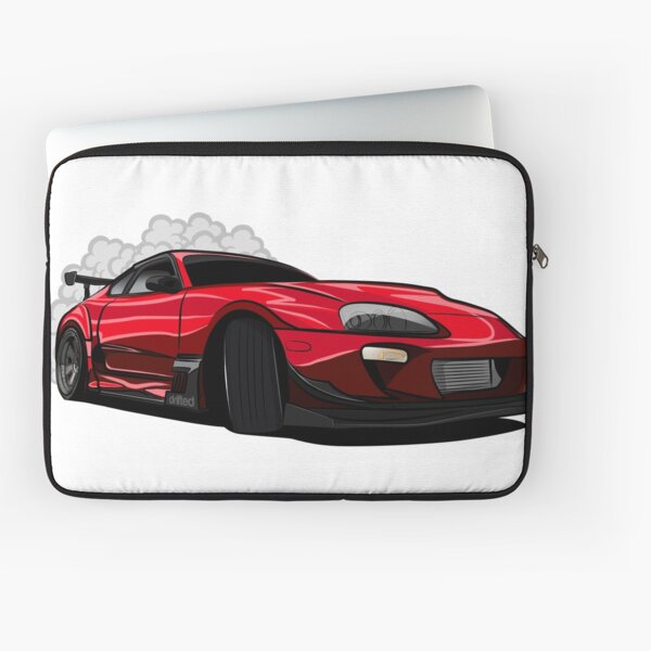 Toyota Supra Drift Car - Drifted Exclusive Laptop Sleeve
