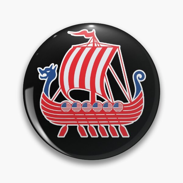 Item preview, Nordic Viking Blood Valhalla USA Odin Viking Ship designed and sold by DSWShirts.