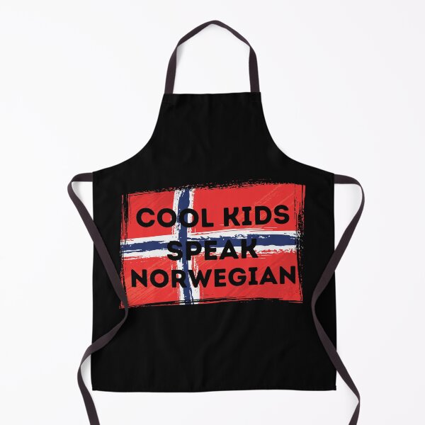 Item preview, COOL KIDS SPEAK NORWEGIAN Language Quote Flag designed and sold by a-little-ink.