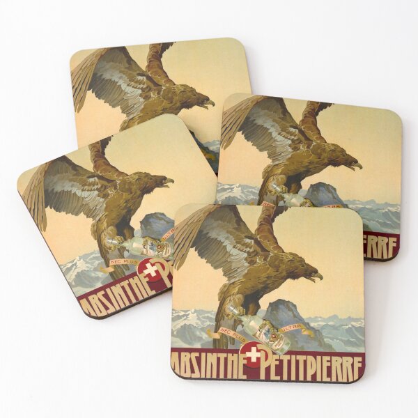 Item preview, retro absinthe petitpierre romont suisse designed and sold by CorasPosters.