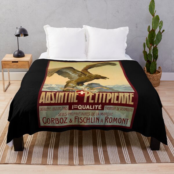 Item preview, retro absinthe petitpierre romont suisse designed and sold by CorasPosters.