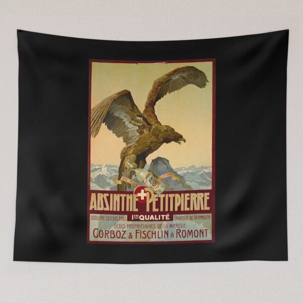 Item preview, viejo absinthe petitpierre romont suisse designed and sold by CorasPosters.