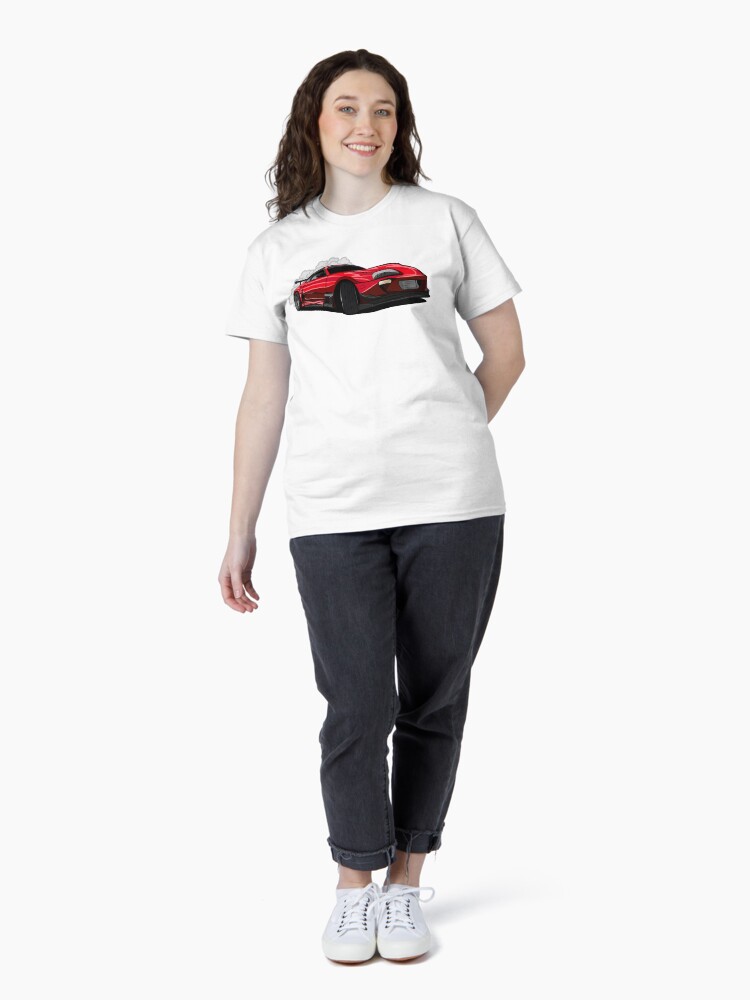 Thumbnail 4 of 7, Classic T-Shirt, Toyota Supra Drift Car - Drifted Exclusive designed and sold by driftedshop.