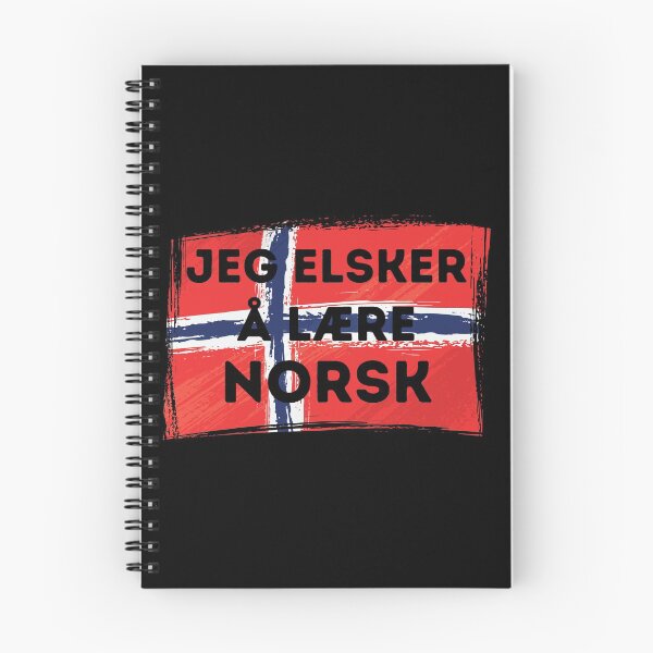 Item preview, I LOVE LEARNING NORWEGIAN Language Quote Flag designed and sold by a-little-ink.