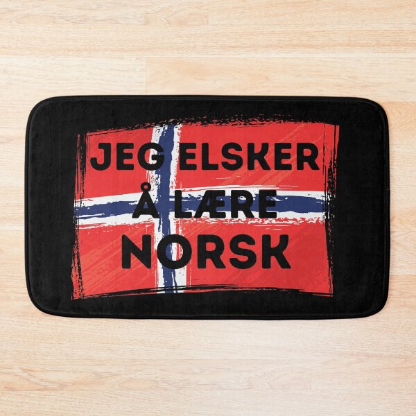 Item preview, I LOVE LEARNING NORWEGIAN Language Quote Flag designed and sold by a-little-ink.