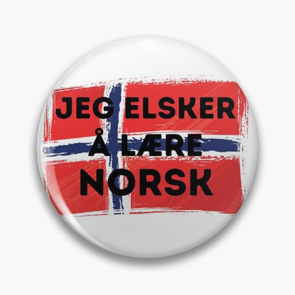 Item preview, I LOVE LEARNING NORWEGIAN Language Quote Flag designed and sold by a-little-ink.