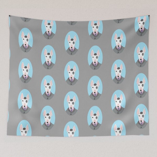 Item preview, Bull terrier peaky blinder from Dogs in Suits designed and sold by orangerinka.