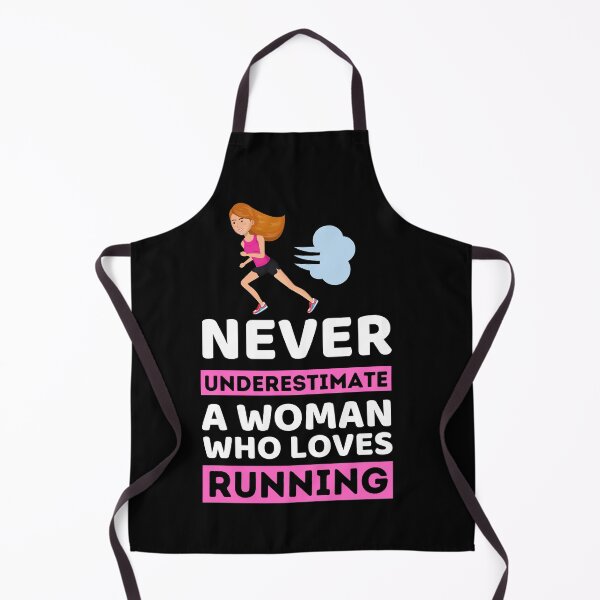 Item preview, Never Underestimate A Woman Who Loves Running designed and sold by bifkee19.