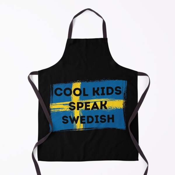 Item preview, COOL KIDS SPEAK SWEDISH Language Quote Flag designed and sold by a-little-ink.