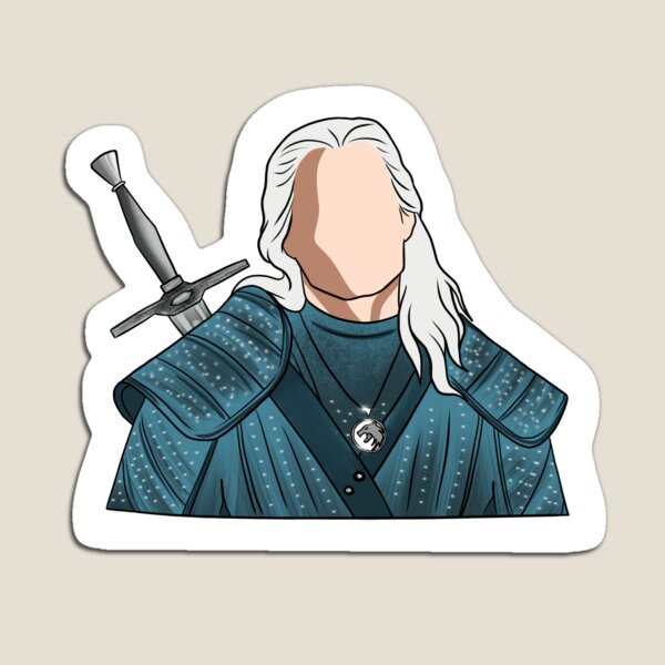 Aperçu de l'œuvre Geralt de Rivia Sticker créée et vendue par NathyArtz.