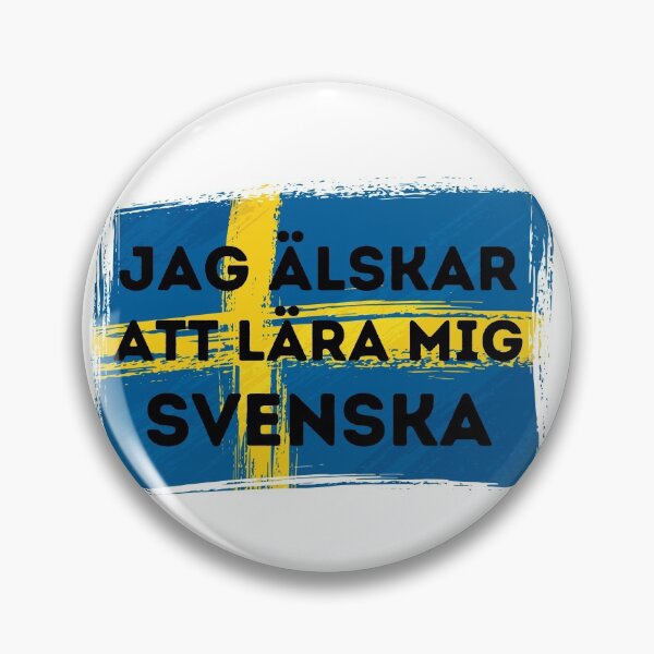 Item preview, I LOVE LEARNING SWEDISH Language Quote Flag designed and sold by a-little-ink.