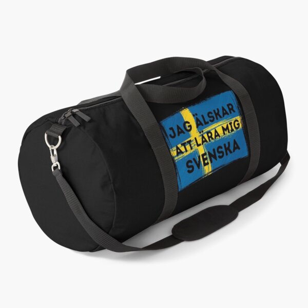 Item preview, I LOVE LEARNING SWEDISH Language Quote Flag designed and sold by a-little-ink.