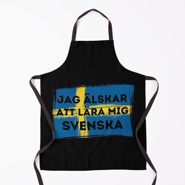 Item preview, I LOVE LEARNING SWEDISH Language Quote Flag designed and sold by a-little-ink.
