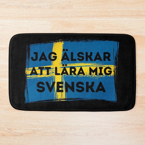 Item preview, I LOVE LEARNING SWEDISH Language Quote Flag designed and sold by a-little-ink.
