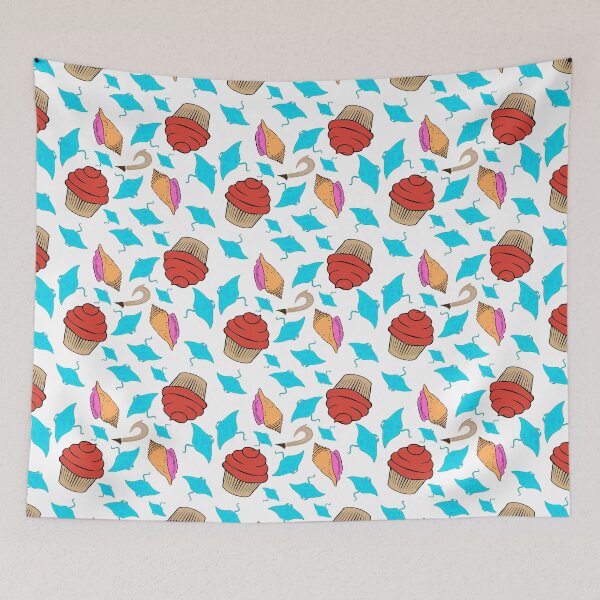 Item preview, Island Princess Ocean Cupcake Pattern designed and sold by Happyhobbithole.