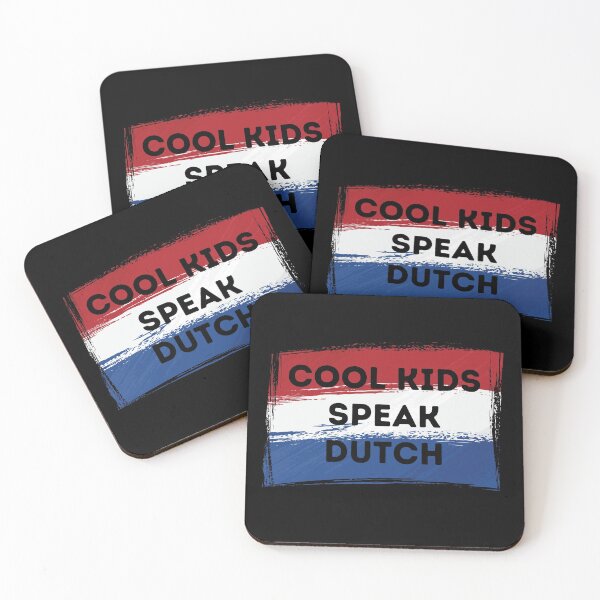 Item preview, COOL KIDS SPEAK DUTCH Language Quote Flag designed and sold by a-little-ink.