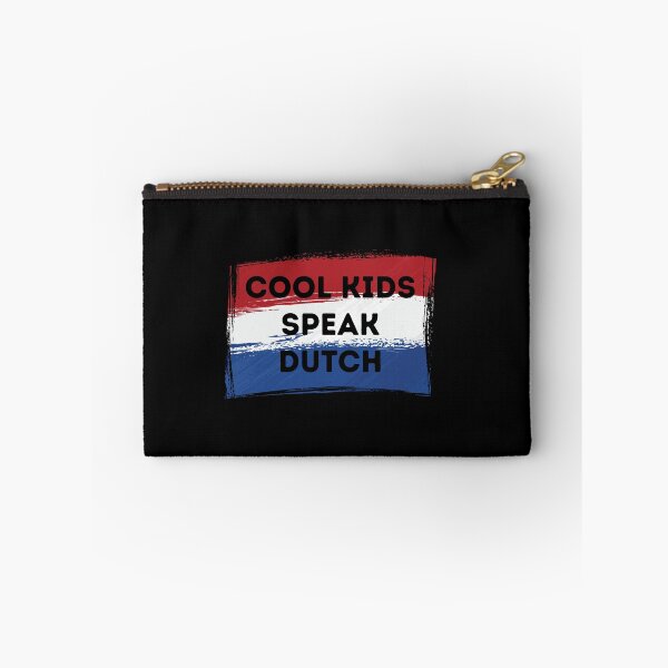 Item preview, COOL KIDS SPEAK DUTCH Language Quote Flag designed and sold by a-little-ink.