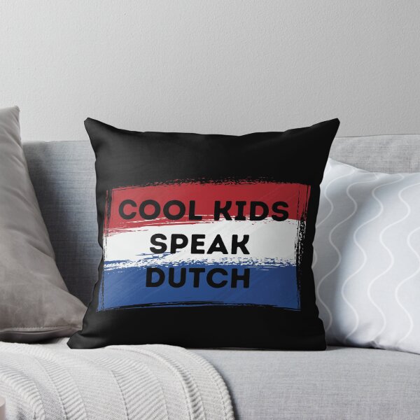 Item preview, COOL KIDS SPEAK DUTCH Language Quote Flag designed and sold by a-little-ink.
