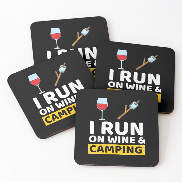 Item preview,  I Run On Wine & Camping designed and sold by bifkee19.