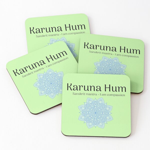 Item preview, Karuna Hum Sanskrit Mantra designed and sold by onepony.