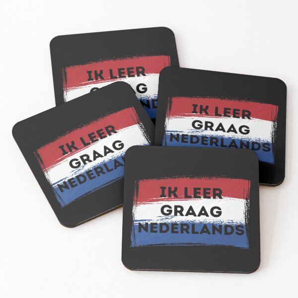 Item preview, I LOVE LEARNING DUTCH Language Quote Flag designed and sold by a-little-ink.